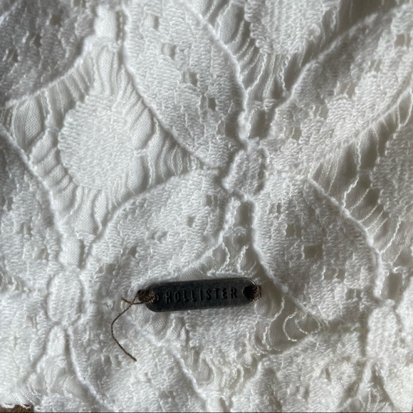 Hollister Lace Bodycon Dress - Off White, Juniors Size 1 - Picture 4 of 7